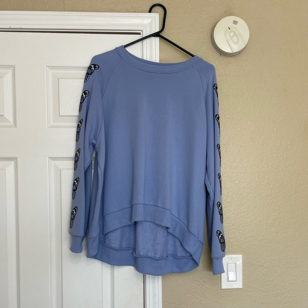 Queen of Sparkles Butterfly Sleeve Sweatshirt